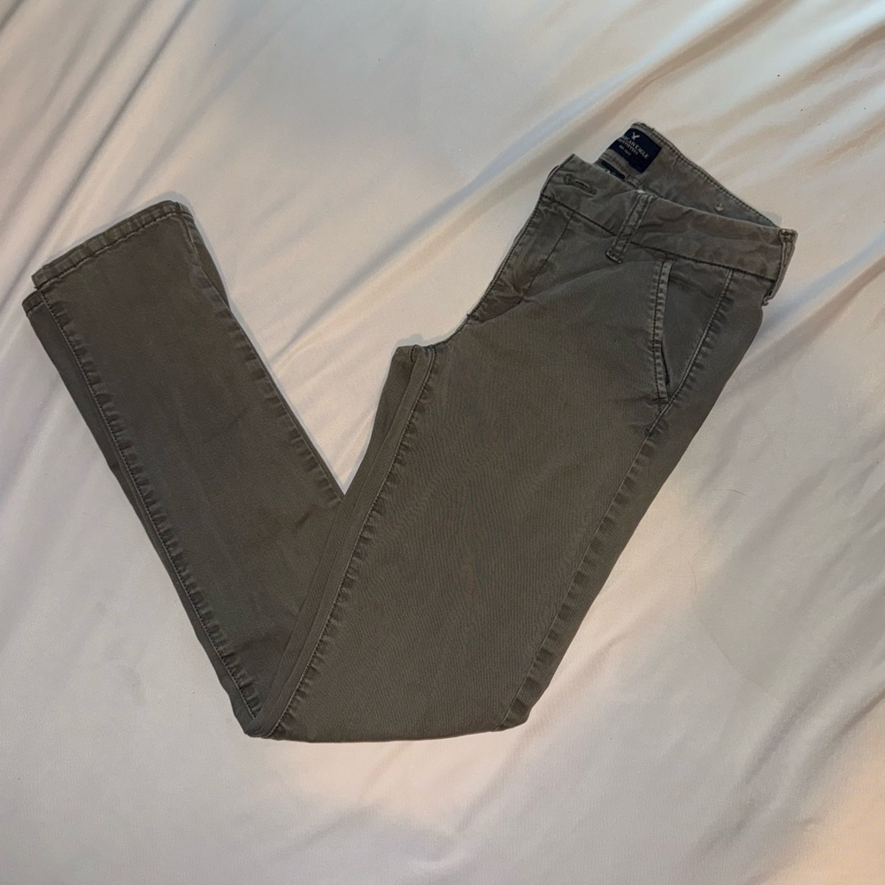 American Eagle Outfitters Olive Green Skinny Pants